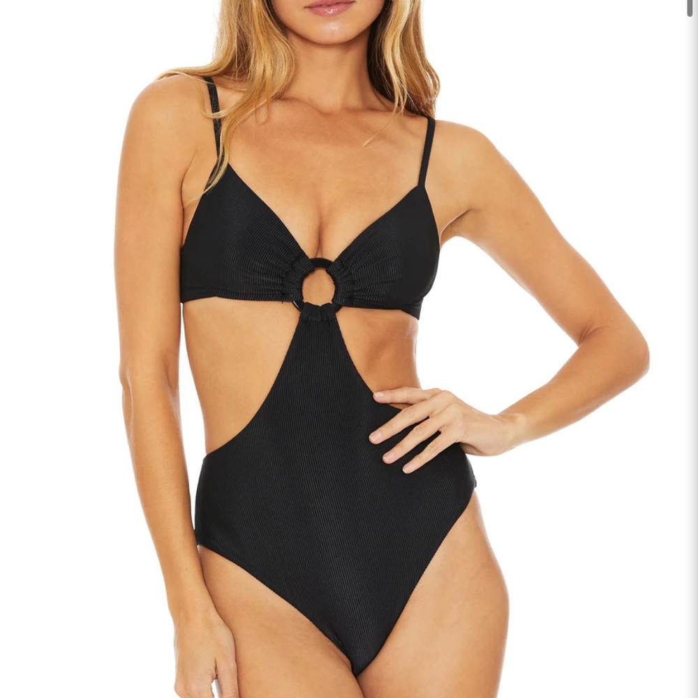 Beach Riot Kiersten ONE PIECE BLACK size L